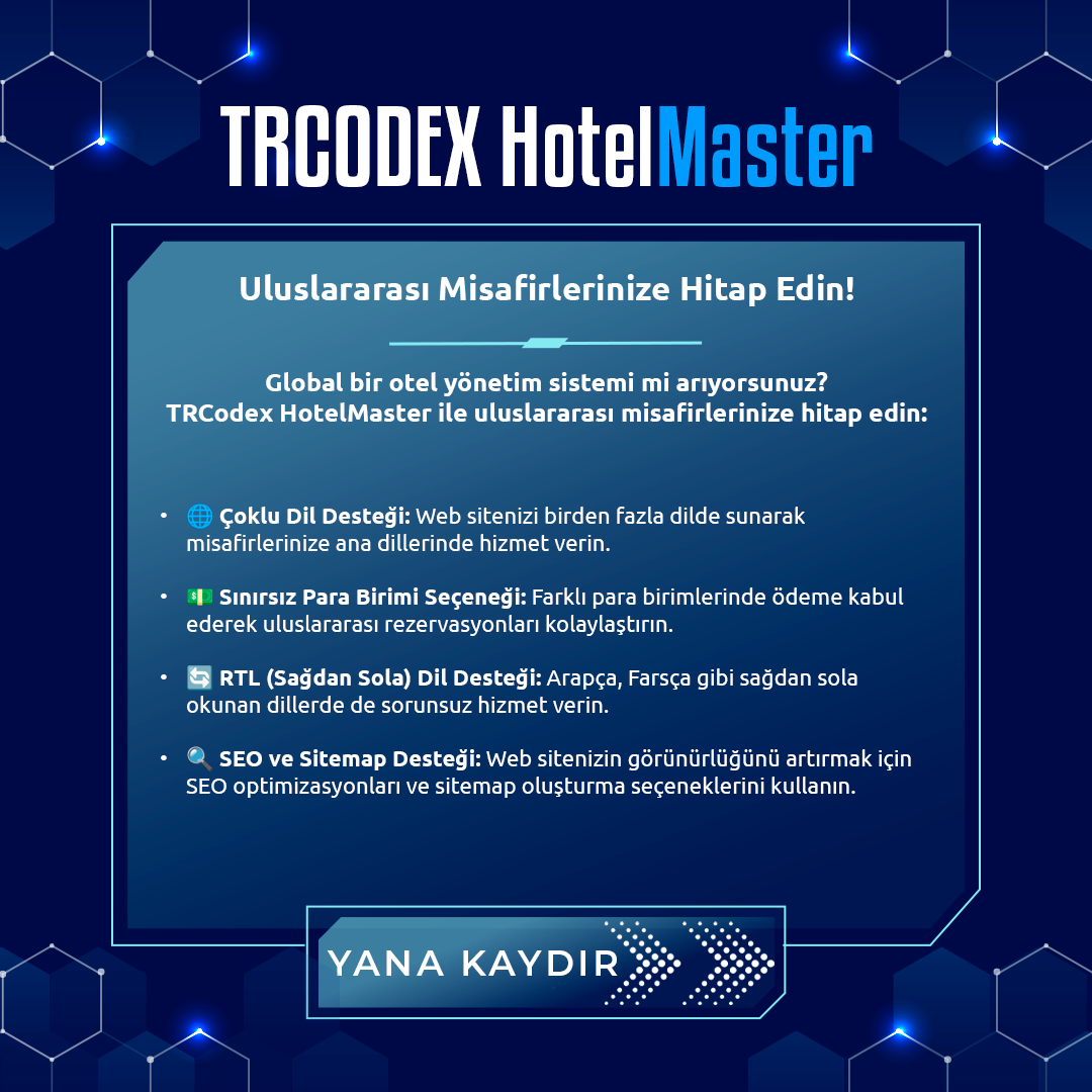 HotelMaster - Güçlü Otel Yazılım Sistemi - Görsel 5